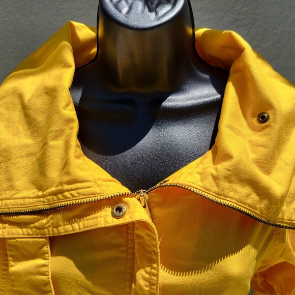 Route 66 Short Sleeve Utility Jacket Yellow Size S - Picture 1 of 6